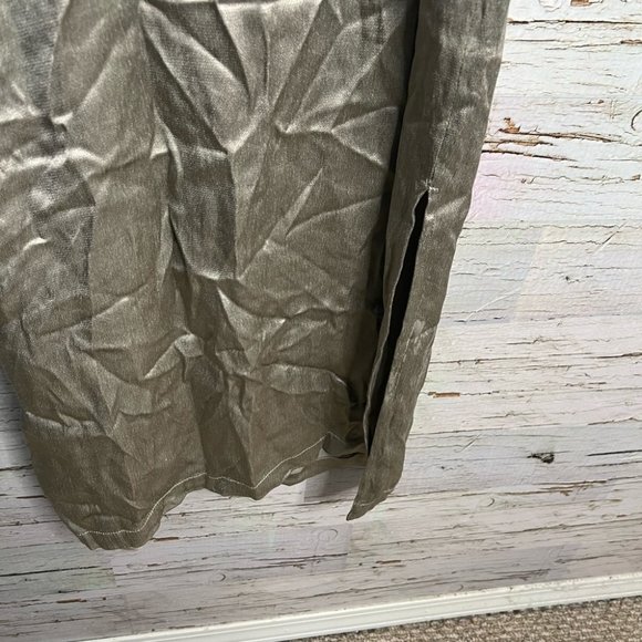 Topshop cut out dress gold silver midi size 6 - Picture 3 of 16